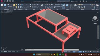 Autocad 2025  Membuat rangka dudukan Mesin  4k 60fps [upl. by Merchant399]