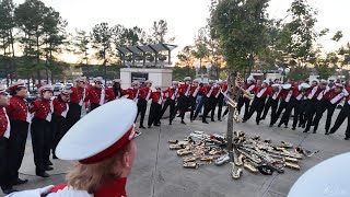 NC State Marching Band  Saxotree by Saxes before Football Game 10122024 [upl. by Ahsenom]