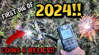 Coins and relics dating back 300yrs on the first metal detecting adventure of 2024 XP DEUS 2 [upl. by Ainnet]