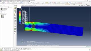 abaqus plasticity bar with plots [upl. by Nwahc]