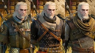 The Witcher 3 Wild Hunt  All Witcher Gear Sets Showcase Looks amp Stats [upl. by Dressler462]