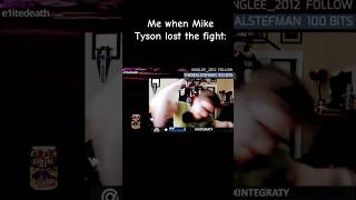 I was actually so mad that Mike Tyson lost the fight [upl. by Assirrem]