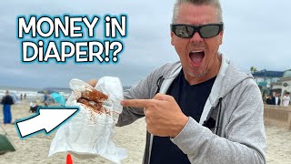 Money Prank at Beach In Diaper [upl. by Nare]