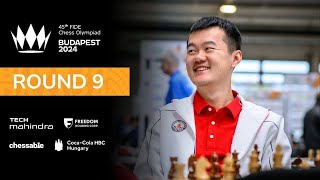 Round 9  45th FIDE CHESS OLYMPIAD [upl. by Isidoro]