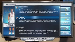 nba 2k14  best signature skills needed [upl. by Quiteri]