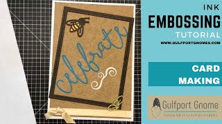 Ink Embossing for a Distressed Look on your Paper Crafts [upl. by Enneles]