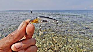 Mancing Casting Karang Dangkal Hasil Sangat Memuaskan  Spot Ada Buaya Nya😱 [upl. by Bendicty]