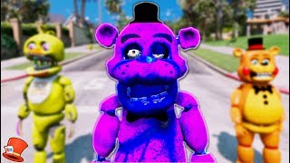 NEW SHADOW ZOMBIE FREDDY ANIMATRONIC GTA 5 Mods FNAF RedHatter [upl. by Anelam]