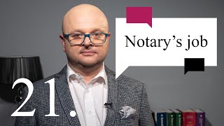 21 Notarys job  zawód notariusz Kursy języka angielskiego dla prawników [upl. by Ellata]