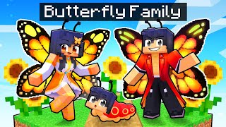 Having a BUTTERFLY FAMILY in Minecraft [upl. by Edmund]