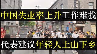 中国失业率上升工作难找，代表建议年轻人上山下乡。日益严峻的经济让百姓叫苦不迭，公务员不发工资保八争十财政枯竭。人大代表因面子工程建议国家管制短视频，官媒就不造谣了？（单口相声嘚啵嘚之中国失业率上升） [upl. by Adniral752]