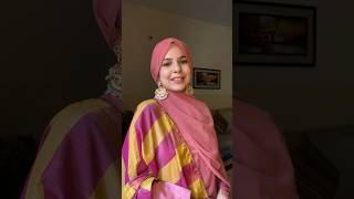 Hijab with earrings  Wedding hijab style  Hijab with party wear hijabtutorial [upl. by Hoxie]