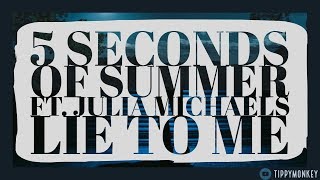 5 Seconds Of Summer ft Julia Michaels  Lie To Me Karaoke Videoke Instrumental Lyrics [upl. by Lavern]