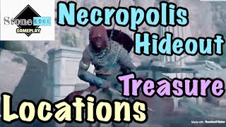 Assassin’s Creed Origins  Necropolis Hideout Loot Treasure Locations [upl. by Ymac786]