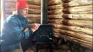 Installing A Woodstove In The Off Grid Log Cabin Workshop [upl. by Tseng244]