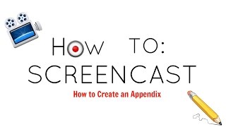 How to Create an Appendix [upl. by Niliac257]