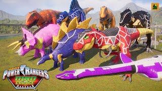 Power Rangers Super Charge Zords Battle Royal and Skin Showcase [upl. by Dallis]