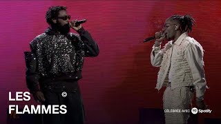 Gazo et Damso performent quotLa Ruequot en exclusivité en live  LES FLAMMES 2023 [upl. by Sherrod]