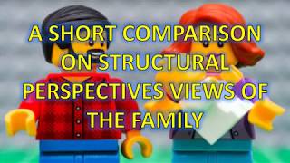 Sociology Structural theories of the family comparison [upl. by Hcnarb]