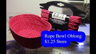 Rope Bowl TUTORIAL Oblong Sewing From The 125 Store  Christopher Nejman [upl. by Htederem774]