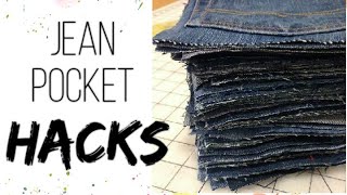 DIYUpcycling Old JeansDenim Pockets Organizer IdeasReuseRecyclingUpcyclingBest Out Of Waste [upl. by Ecirtael905]