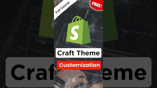 shopify Shopify Craft Theme Customization youtubeshorts [upl. by Feinstein329]