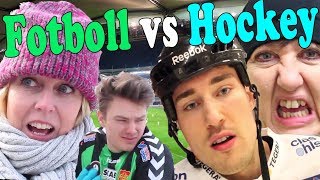 FOTBOLL VS HOCKEY ft Babben amp Annika Andersson [upl. by Harim]