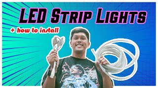 LED STRIP INSTALLATION GUIDEPAANO MAGKABIT NG LED STRIP LIGHTS [upl. by Yliab]