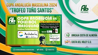 FINAL COPA DE ANDALUCÍA 2024  Unicaja Costa de Almería  Costa del Voley CD  1ª PARTE [upl. by Drofkcor]