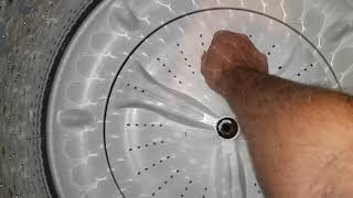 Removing a washing machine wash plate the easy way DIY that anyone can do Maytag Bravos Agitator [upl. by Wernsman]