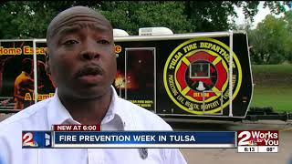 Tulsa students learn more about fire safety prevention [upl. by Calysta]