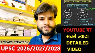 UPSC 2026 Strategy 🔥 3 Year Strategy for UPSC  UPSC 3 Year Study Plan upsc2025 ias2025 [upl. by Sirahs]