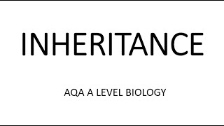 INHERITANCE  AQA A LEVEL BIOLOGY  EXAM QUESTIONS RUN THROUGH [upl. by Stilu]