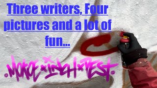 GRAFFITI  MUSIC MIX Three writers four pictures and a lot of fun MOKOEINCHELPESTONE [upl. by Enelear]