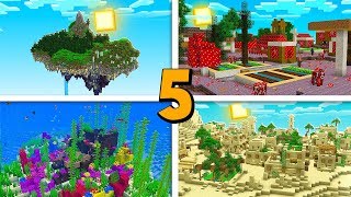 5 MONDES SECRETS DANS MINECRAFT [upl. by Werna]