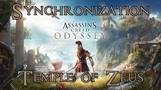 Assassins Creed Odyssey Temple of Zeus Synchronization Point Achaia 100 Completion [upl. by Leunamme]