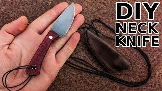 Knife Making Neck Knife [upl. by Silecara]