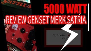 REVIEW GENSET MERK SATRIA 5000 WATT [upl. by Akamahs]