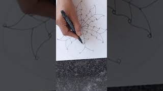 ✨️👍💥ZENDALA 14 zendrawing zentangledoodle zendala paintingkakhazana art shorts [upl. by Taran462]