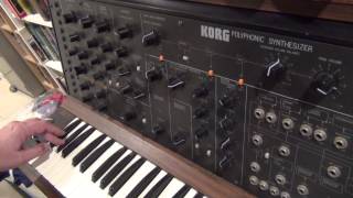 Korg PS 3100  Resonator Demo [upl. by Alvord]