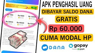 Baru Main Langsung Dibayar Saldo Dana Gratis  Apk Penghasil Uang  Apk CC VIDEO [upl. by Billie]