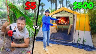 5 vs 500 Walmart Budget Survival Challenge [upl. by Nomor]