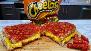 Flaming Hot Cheetos Grilled Cheese Sandwich [upl. by Iderf]