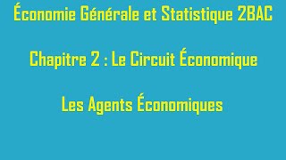 EGS 2BAC l Chapitre 2  Le Circuit Économique EP1 [upl. by Rapp]