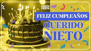 Feliz Cumpleaños Para Mi Nieto 🙋‍♂️🎂  Para Ti con mucho cariño parati fiestafiesta cumpleaños [upl. by Yrehcaz]