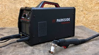 Lidl PARKSIDE PERFORMANCE PPSK 40 A1 Plasma cutter with compressor  Plasmaschneider mit Kompressor [upl. by Fiertz]