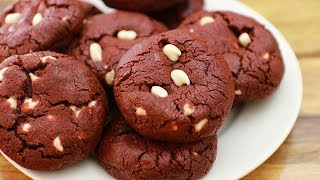 Red Velvet Chocolate Chip Cookies Recipe [upl. by Abbottson]