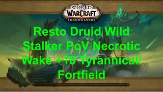 10 Necrotic Wake Tyrannical and Fortified Resto Druid Wild Stalker PoV The War Within Season 1 [upl. by Akinar296]