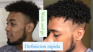 Rizos en hombres  Wash and go  Brayan Nicolas [upl. by Annahs]