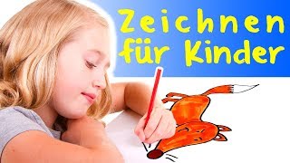 Zeichnen für Kinder – Malen auf einfache Weise lernen [upl. by Aleacin627]